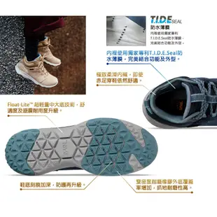 【TEVA】女 Arrowood 2 Mid WP 中筒防水牛皮機能休閒鞋/登山鞋-午夜海軍藍 (原廠現貨)