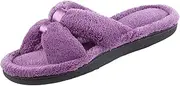 [isotoner] Women's Signature Microterry Satin X-Slide Slipper