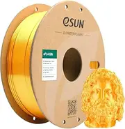 eSUN 3D Printing filament PLA Silk Color Spool 1.75mm 1KG Dimensional Accuracy +/- 0.05mm for 3D PrintersGold