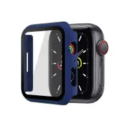 ZUSLAB for Apple Watch Series 10 (2024) 42mm Hard Case with Tempered Glass Screen Protector Ultra Thin Anti Fall Tough Protective Cover - Blue