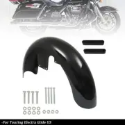 19inch Wrap Front Fender ABS For Touring Electra Road Glide Bagger Gloss Black