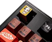 Akko 8th Anniversary Titanium Alloy Artisan Keycap Anodized Cherry Profile R4 Row, MX-Compatible Limited Edition for Custom Keyboards