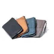 Leather Wallet, Jeans Blue, Genuine Leather, Louise Oran Leather Wallet