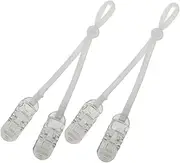 SHOWERORO 2pcs Mask Accessories Outdoor Decoration Circular Accessories Fasten The Mask Car Tape Fix The Rope Mask Windproof Tape Lamp Rack Stand Noise Reduction Nose Resin Clip Transparent