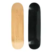 2 Blank Skateboard Decks - 7.75 Natural and Stain Black