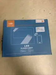 LED Flood Light Outdoor 80W Equivalent, Bluetooth Smart Color Damaged Box