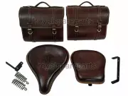 Fit For Royal Enfield Classic 350cc 500cc Front & Rear Seat With Luggage Bags