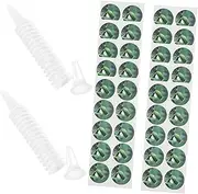 MINAOLULUS 50 Sets Hydroponic Nursery Pots with Stickers Plant Net Pots Slotted Mesh Net Cups Baskets for Soilless Cultivation Basket Indoor Garden Accessories Hydroponic Systems