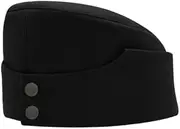 [militaryharbor] M42 Panzer EM black Gabardine overseas cap