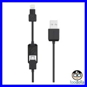 SCOSCHE Smartstrike, 2 in 1 Charge & Sync Cable - Lightning & Micro USB, Black