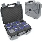 CASEMATIX XL Top Loader Card Case Fits Toploaders One Touch Card Holders - GRAY