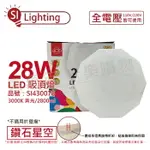 旭光 LED 28W 3000K 黃光 全電壓 鑽石星空 吸頂燈 _SI430078