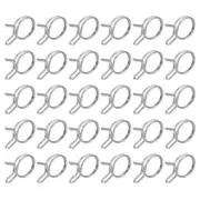 50Pcs 0.55-0.63 Inch Double Wire Spring Hose Clamp, Adjustable Spring Clips