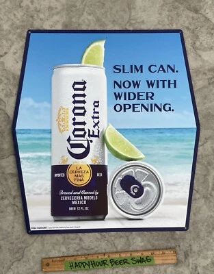 New Corona Beach Sponsored Mexico Import Beer metal Tin Tacker beer sign Lot
