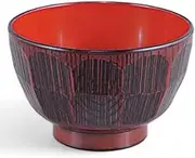 J-Kitchens Hatsuri Turtle Soup Bowl (Soup Bowl, Bowl, Wan, Lacquerware), Tochishun Keiuchu Vermilion, 4.1 x 4.1 x 2.6 inches (10.6 x 10.6 x 6.7 cm), ABS Resin, Made in Japan
