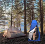 Blue Pop Up Shower Instant Tent for Toilet Beach Camping Outdoor Changing Room