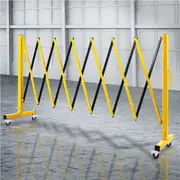 Traderight Extendable Garden Gate Mobile Security Retractable Fence Metal Barrier Pet 11ft