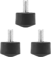 LT Easiyl 3PCS Anti-Slip Rubber Tripod Foot Spikes Compatible with 1/4 Inch Thread Size Monopod Camera Rubber Legs Feet Replacement Parts Black
