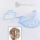Disposable hair coloring highlighting tinting bleach dye steak cap hook set| ZF