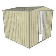 Build-a-Shed 2.3 x 2.3 x 2.3m Front Gable Single Sliding Door Shed - Cream