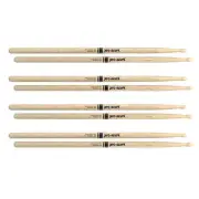 ProMark Shira Kashi Oak 5A Wood Tip Drum Stick 4 Pair Bundle