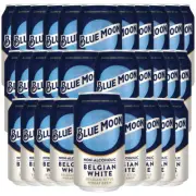 Blue Moon 30 Pack Non-Alcoholic Belgian Style Wheat Beer - Brew in 12oz