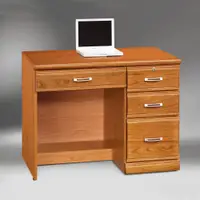 在飛比找PChome24h購物優惠-【MUNA】希爾達樟木色實木3.2尺書桌(下座)(另有電腦桌