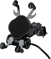 GRIRIW Motorbike Aluminum Alloy Phone Holder with Rotatable Design and Protection for Secure Navigation Multi Function Handlebar Charging Bracket for Use