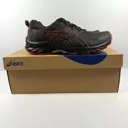 ASICS Gel-Venture 9 Shoes Mens 9 Extra Wide (4E) Gray Red Trail 1011B488-021