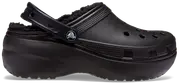 Crocs Classic Platform Lined Clog; Black, W8