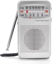Pocket AM FM Radio: Best Reception, Loud Speaker, Long Lasting