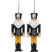 NFL Pittsburgh Steelers Tree Decoration Nutcracker Set Pendant Ornament