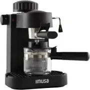 IMUSA 4 Cup Electric Espresso/Cappuccino Maker 800 Watts - Black