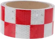 FUNOMOCYA Reflective Warning Tape Safety Glow Dark Strip for Vehicles Agricultural Equipment Outdoor Use Stable Weatherproof High Night Visibility Year Durability