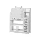 Keezi 4 Tiers Kids Bookshelf Storage Children Bookcase Toy Organiser Display mdf