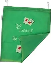 FUTUREORYY Portable Mahjong Game Storage Bag Lightweight Drawstring Pouch for Easy Travel Organizing Compact Design for Mahjong Tiles for Collection