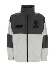 logo-patch colour-block hooded jacket DE44,DE52,DE50,DE48 Black