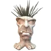 HOMESTYLES Planter Pot 13" Uncle Carmine the Muggly Statue Face Free standing