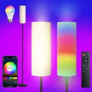 Floor Lamps for Living Room, RGB Smart LED Floor Lamp with App and Remote Con...