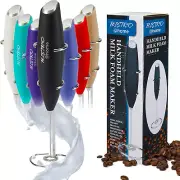 Bistro@Home Milk Frother Handheld, Frother for Coffee Drink Mixer Milk Foamer, M