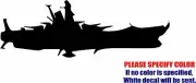 Battleship Yamato Decal Sticker Funny Vinyl Car Window Bumper Truck Laptop 7"
