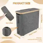 Toilet Paper Basket Foldable Toilet Paper Holder Large Capacity Storage