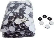 (1000) CD Jewel Box Adhesive Backed Black Spider Hubs Rosettes Caps DVD CDNRSPBK