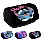 Kids Boys Girls Lilo and Stitch Cartoon Make up Pencil Pen Case Bag Stationery'