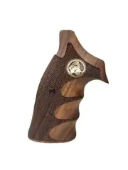 Smith & Wesson K/L Frame Grips Round Butt Walnut Wood Gungrip Handcrafted Nice