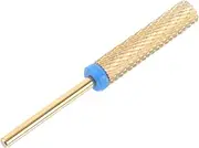 Happyyami Manicure Drill Bits Set Cylindrical Grinding Head Blue Tungsten Carbide for Nail Safety Bits Sanding Discs