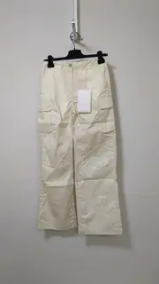 Multi-pocket casual pants FR34 Nude