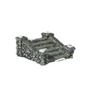 Plastic Accessories for Villages Limestone Steps Accessory Figurine
