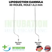 30 Holes Liposuction Cannulas Angled 30cm Luer Lock Fats Transfer Surgery Tools