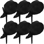 [LIFKOME] Japanese Chef Hat Unisex Sushi Chef Cap Kitchen Cooking Caps Quick Dry Stylish Ribbon Black